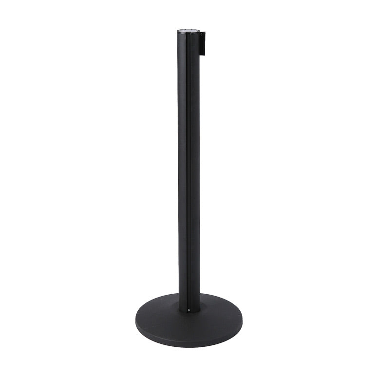 Poste Separador con Cinta Extensible Negro (Cinta Negra)
