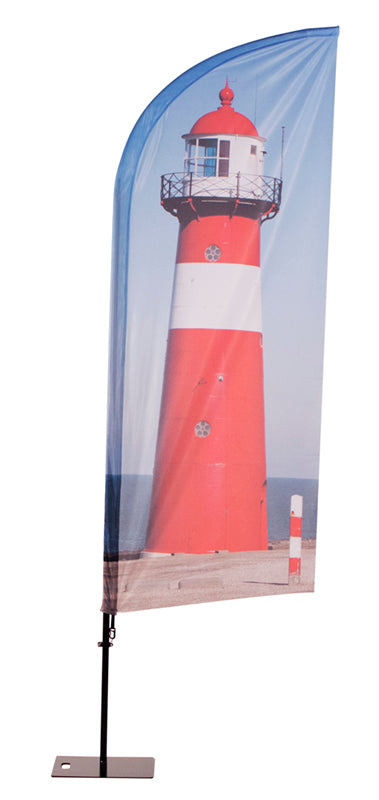 Impresión Bandera Publicidad Aluminio (Vela) (86 x 233 cm)