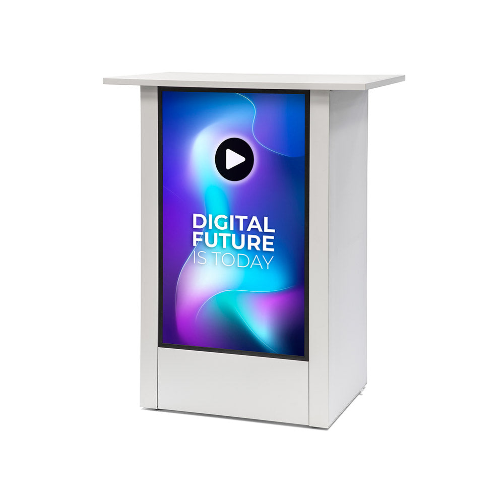 Mostrador Digital Futuro (Blanco - Vertical) - Pantalla incluida