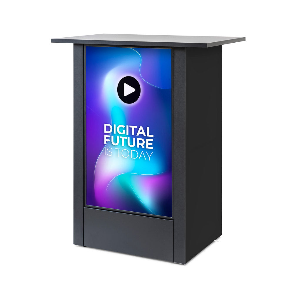 Mostrador Digital Futuro (Negro - Vertical) - Pantalla incluida