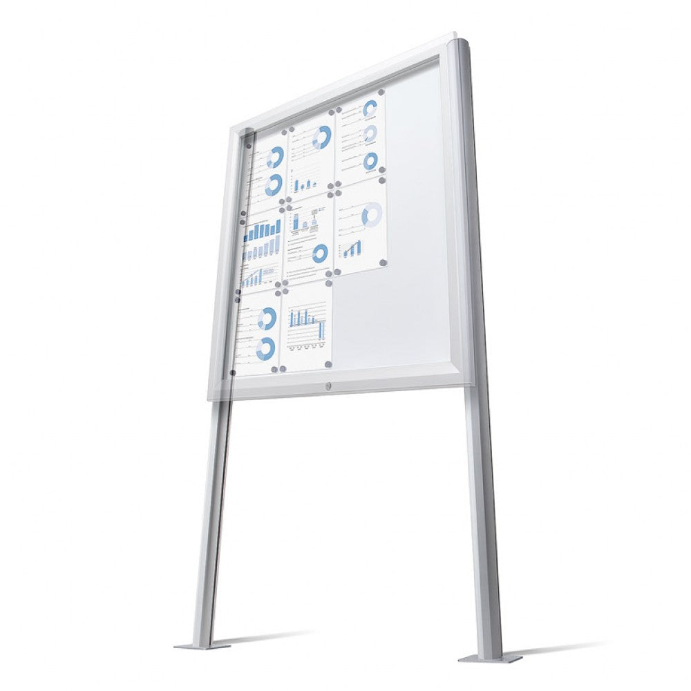 Poteaux pour vitrine extérieure