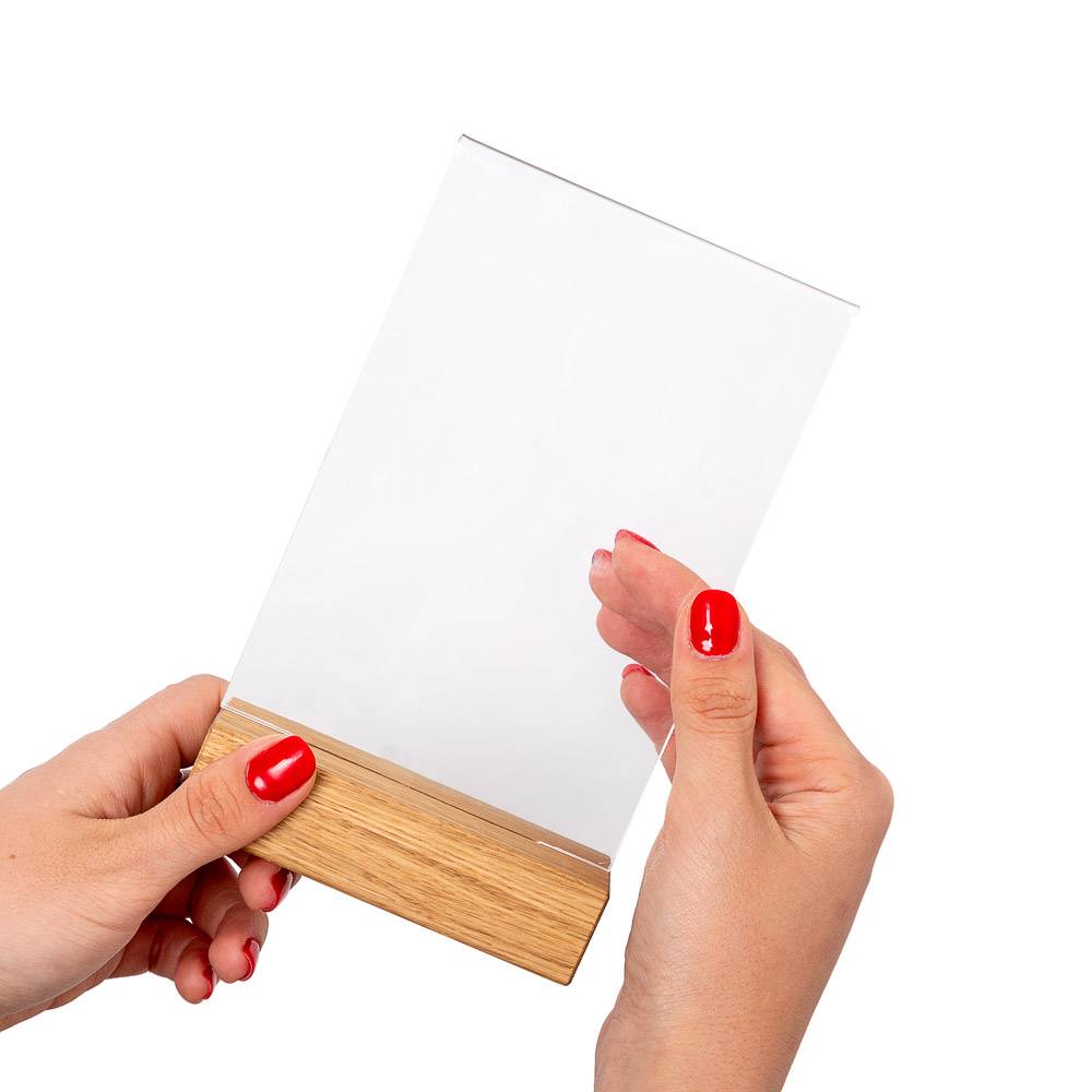 Porte-menus en bois
