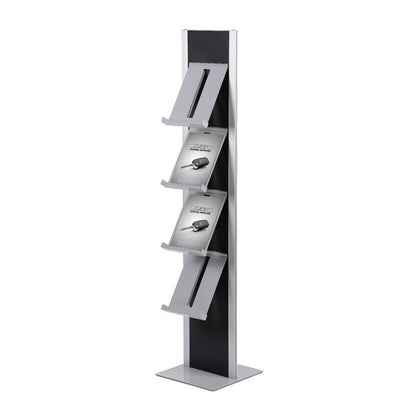 Présentoir Vertical pour dépliants, catalogues et brochures (Noir)